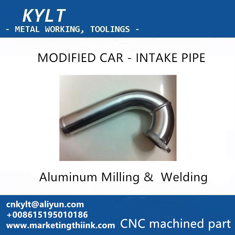 aluminum welding & milling part for intake pipe