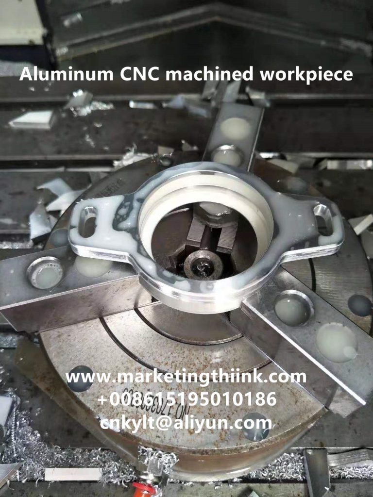 Aluminum CNC machined workpiece