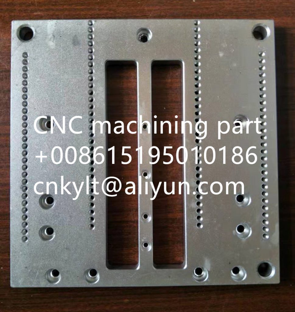 CNC machining aluminum workpiece