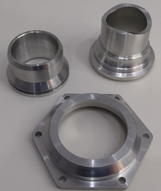 aluminum machined parts by CNC turning and CNC milling